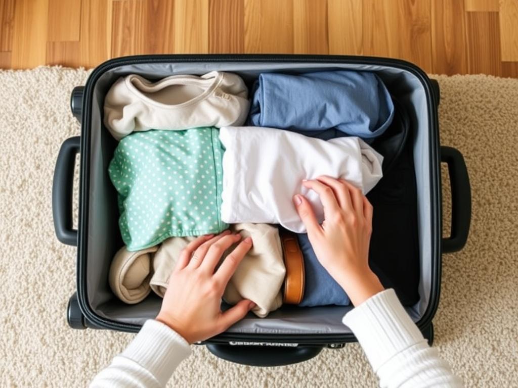 Упаковка вещей метод Конмари для чемодана