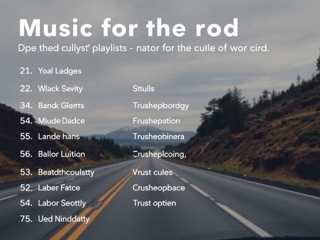 Музыка для дороги плейлисты под настроение