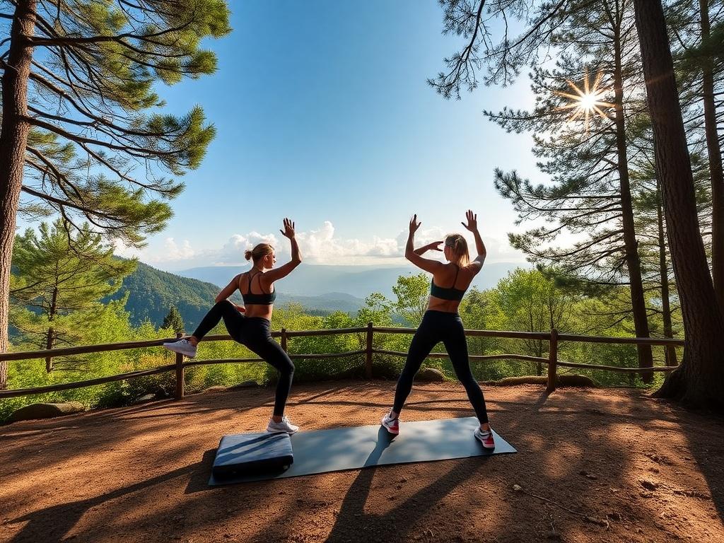 Фитнес в отеле или на природе поддерживаем форму
